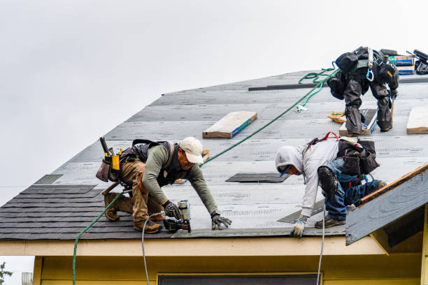 Professional Flat Roof Repair technician working in Rochester, MA